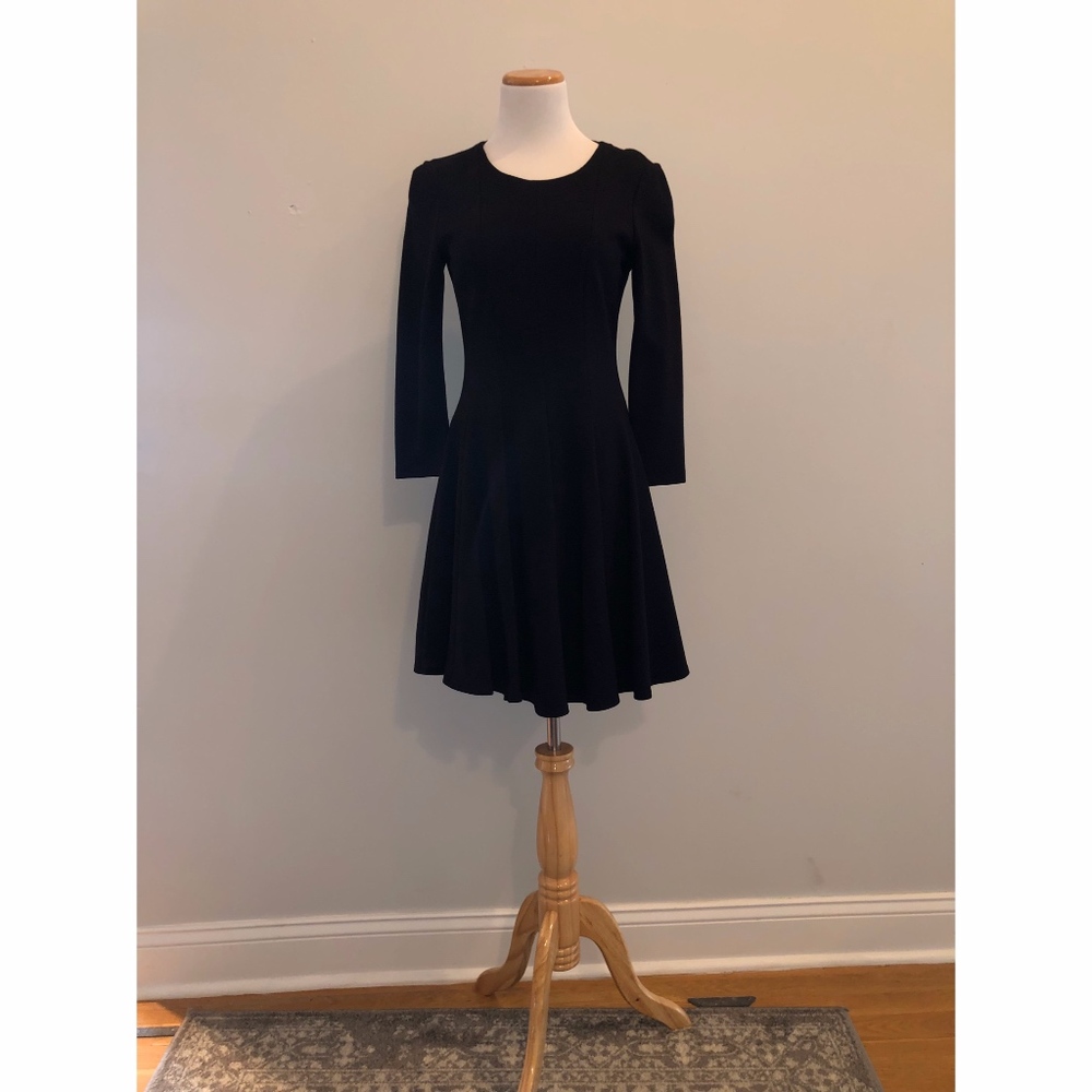 Tibi Black Flare Dress